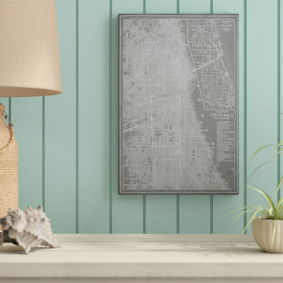 «City Map of Chicago», peinture sur toile
