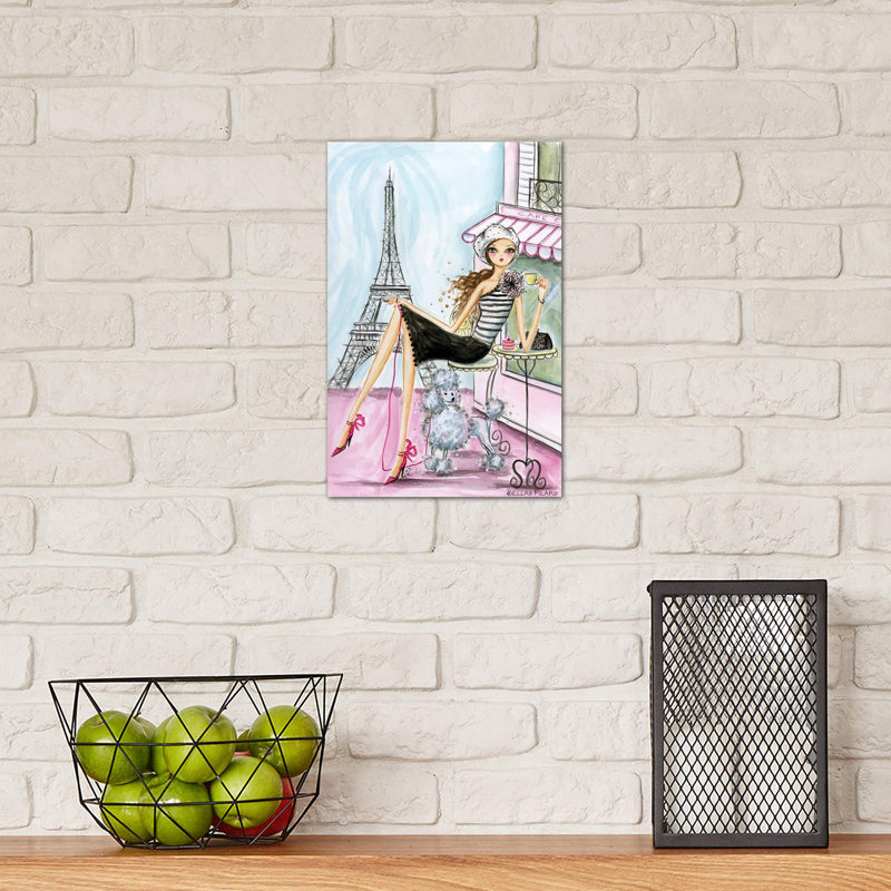 Paris by Bella Pilar - Painting on Canvas, 66.04 cm H x 45.72 cm W x 1.91 cm D, No Framed