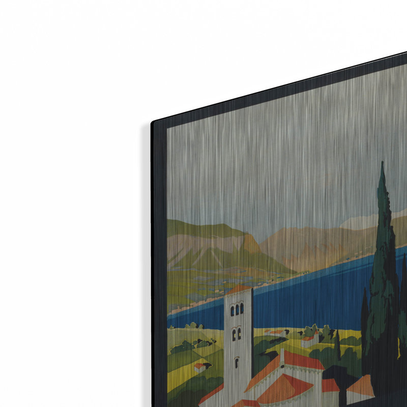 Red Barrel Studio® «Italian Lakes» par Inconnu, art mural en métal, 16 po x 24 po, H 16 po x l 12 po