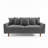 Stelly 70'' Velevt Square Arm Sofa-1173042805