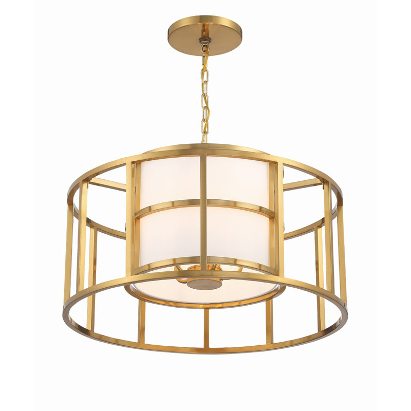 5 - Light Dimmable Geometric Chandelier