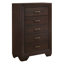 Ensemble de chambre à coucher 3 pièces Brennan Dark Cocoa Eastern King comprenant un lit à panneaux, une commode et une commode haute.-647051635