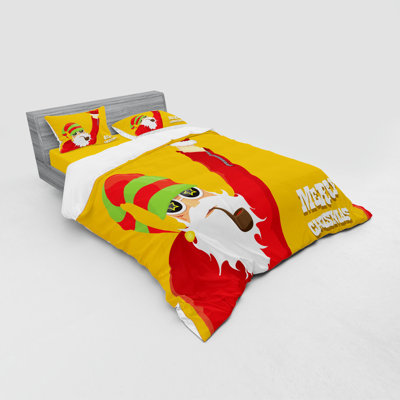 Ensemble de housse de couette en microfibre Marigold / vert lime