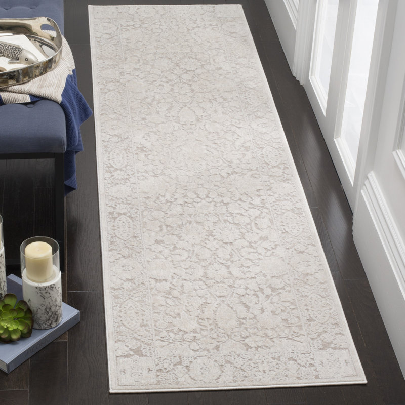 Calidia Power Loom Beige/Cream Rug, Runner 2'3" x 20'