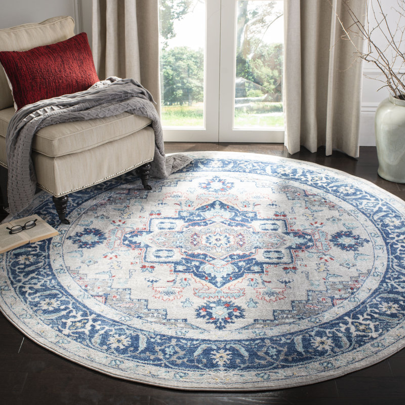 West Newbury Oriental Area Rug, Round 201 cm