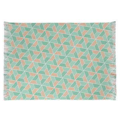 Tapis vert/orange trapèzes Mcguigan