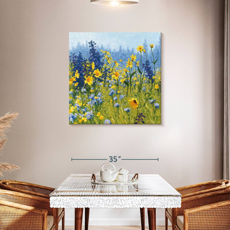 «Joyful In juillet», reproduction sur toile, H 36 po x l 36 po x P 1,25 po
