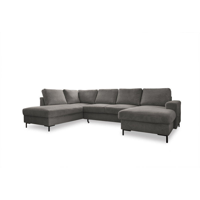 Lofty Lilly 8 seater Corner Sofa Bed, Left Hand Facing, Light Grey