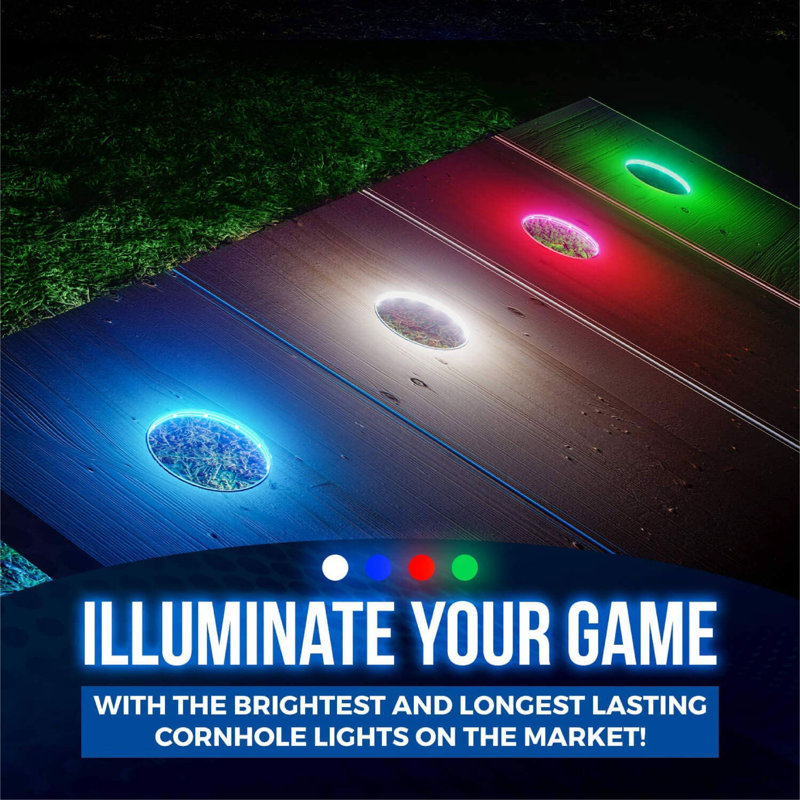 2' X 4' Game On Cornhole Set With Hole Lights