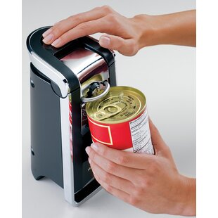 Kitchen Mama One-To-Go Electric Can Opener: Open Cans with One Press- Auto Detect Any Can Shapes, Auto-Stop As Task COMPLETES, Smotth Edge, Handy