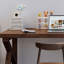 Bureau de direction en L en bois massif brun noisette-1190763928-1190763929