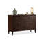 Commodes et commodes rectangulaires en bois massif noyer foncé