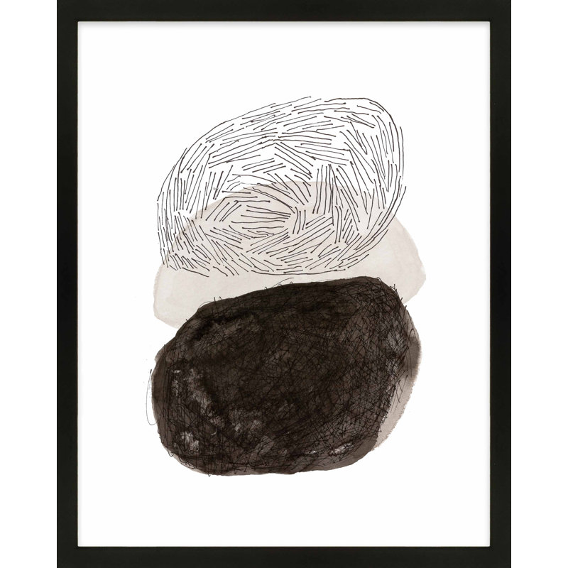 «Downing Past, Présent, Futur», reproduction encadrée sur papier par Stephanie Dennis, Noir, H 20 po x l 16 po x P 1,25 po