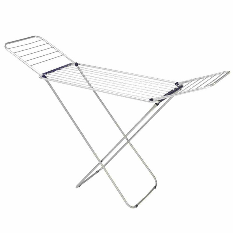 Aluminum Foldable X-Frame Drying Rack, 94cm H x 178cm W x 55cm D