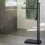 Free Standing 2 Rail Blanket Rack Black