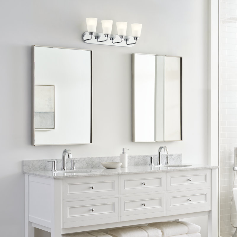 Kerrville Four Light Wall / Bath from Generation Lighting , Chrome, No