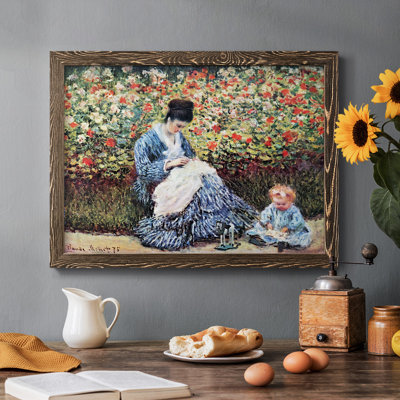 Madame Monet et son enfant par Monet