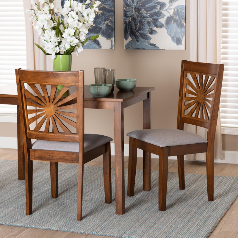 Chaise d'appoint Lehigh, gris, Noyer brun