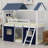 Bunk Wood House Bed With Elegant Windows-1511870976