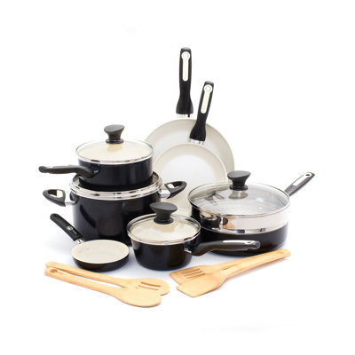 GreenPan Rio Healthy Ceramic Nonstick 16 Piece Cookware Set