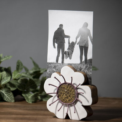 Cadre photo en forme de fleur