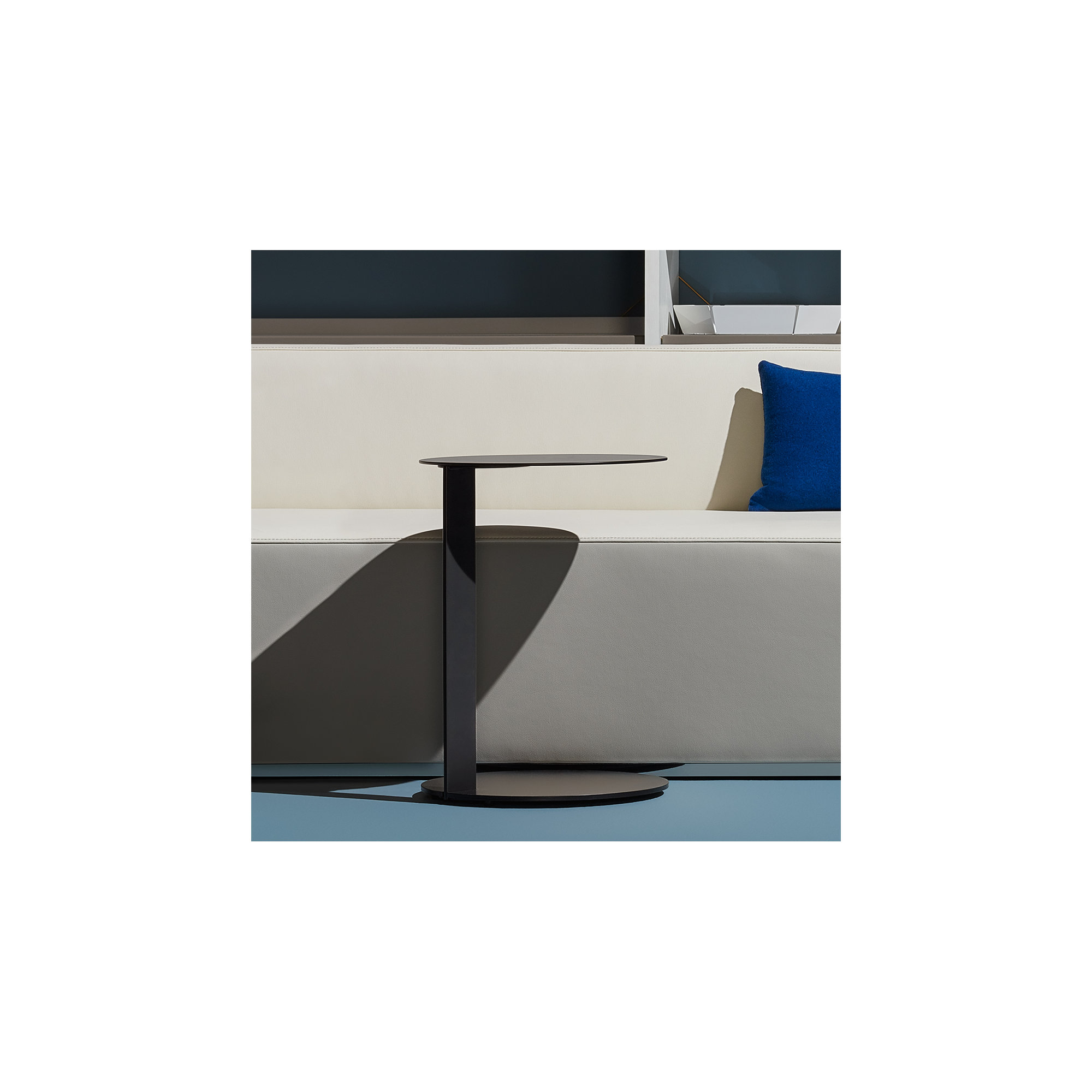 Note End Table, 25" H x 16" W x 16" D, Black