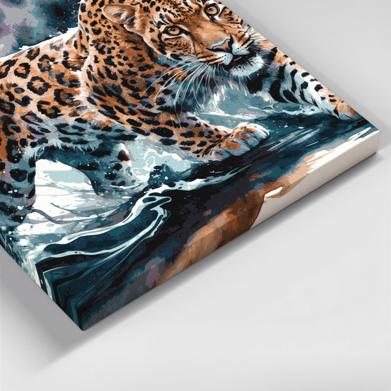 Art mural sur toile Big Cats, 12" H x 12" W