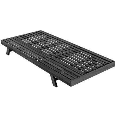 Fauteuil de jardin en bois, pliable 2/3, noir, réglable, base à lattes, design ergonomique pour un confort optimal à l’extérieur. Parfait pour la piscine, le jardin ou la terrasse. Style rustique et robuste.
