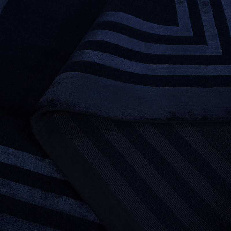 Tapis de couleur unie en laine / viscose noué à la main Billerica, Rectangulaire 2 pi x 3 pi