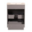 Ensemble de meuble-lavabo de salle de bain 24 po avec lavabo en céramique 24 po, armoire de rangement autoportante moderne avec 2 tiroirs