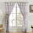 Denmark Geometric Semi-Sheer Tab Top Curtain Panels