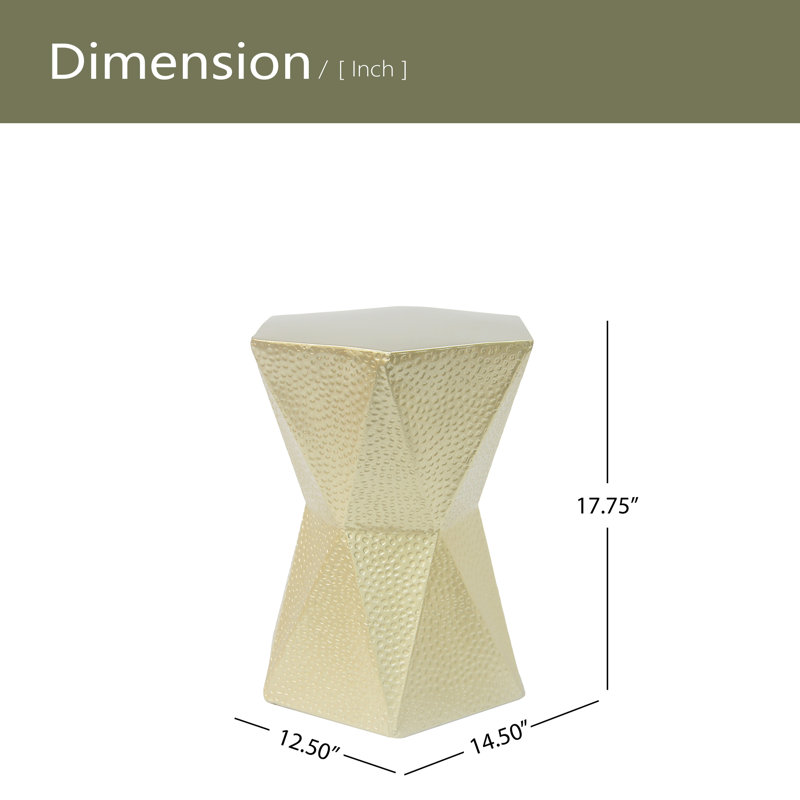 Table d'appoint hexagonale