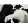 Ingham Black and White Faux Cowhide Area Rug