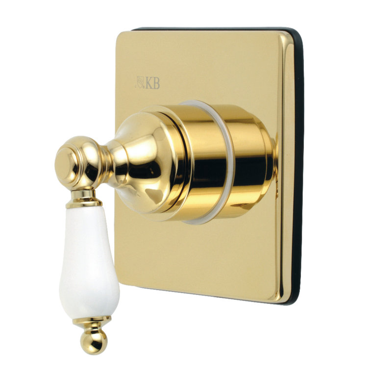 Kingston Brass Single-Handle Wall Mount Three-Way Diverter Valve with Trim Kit
