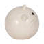 Orbe de chaton en grès de 5 pouces Sagebrook Home - blanc
