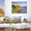 Coussin lombaire du paysage marin en Irlande du Nord Dunluce