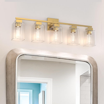 Luminaire de meuble-lavabo de salle de bain 5 lumières Espird