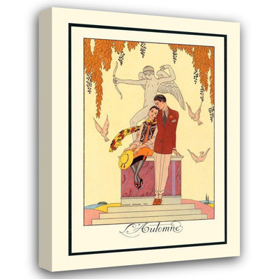 Winston Porter Barbier, George Gallery Wrapped Canvas Art Titled: L Automne