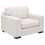 Chaise en tissu Macklin, crème