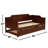 Cherry Twin Daybed And Trundle, Modern Classic Design With Panel Details, Built Engineered Wood Veneer, Trundle Four Wheels, Slats For Airflow Finish Silhouette, Detailing, Rubberwood Plywood Build,
