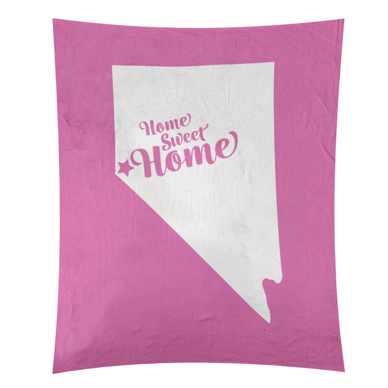 Tapisserie murale Home Sweet Carson City, H 27,5 po x l 37,5 po, Rose