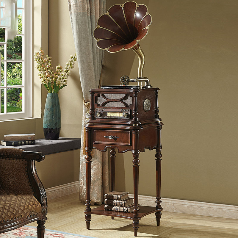 Nut-brown Free Form Solid + Manufactured Wood Media Players