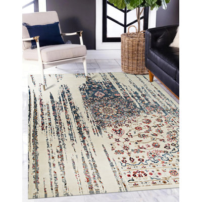 Tapis terre cuite Philamena & Viscose
