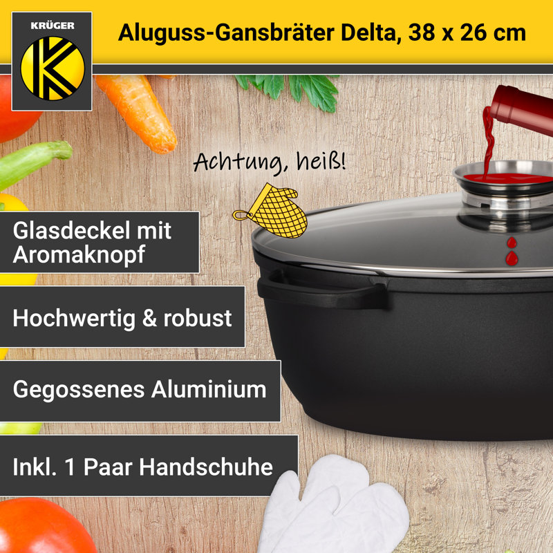 38Cm X 26Cm Non-Stick Roaster