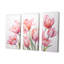 Tulipes, minimalisme, ensemble d'art sur toile-324765379-324765377