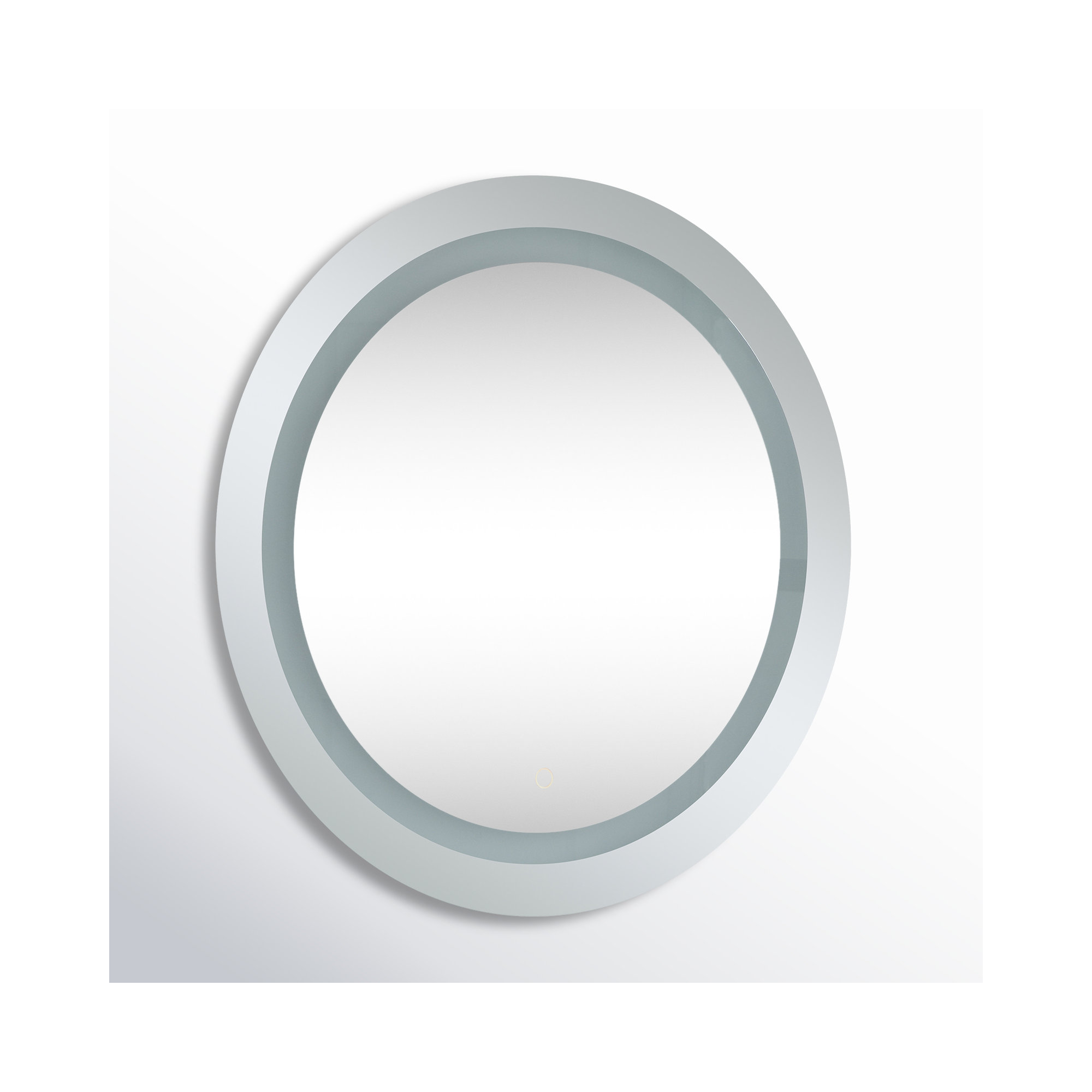 Sturdivant Flat Wall Mirror, 28" H x 28" W