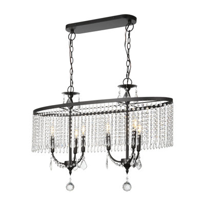 6-Light Crystal Decorative Chandelier