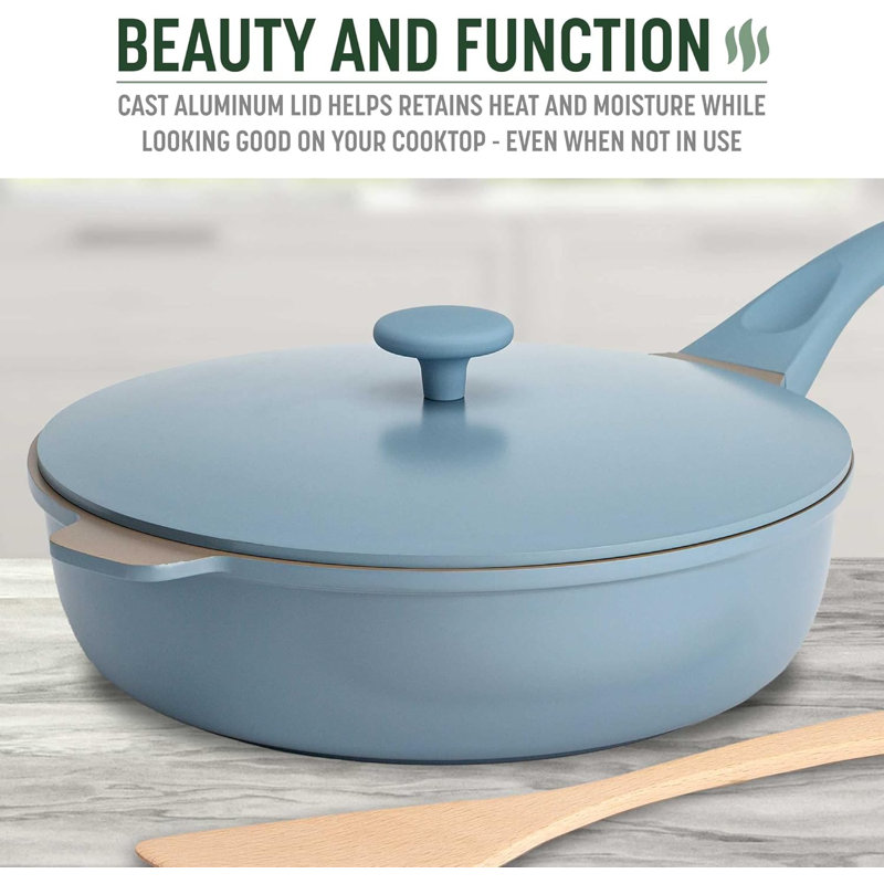 All-in-One Pan, Multilayer Nonstick, High-Performance Cast Construction, Multipurpose Design Replaces Multiple Pots