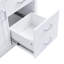 Meuble-lavabo de salle de bain de 118 cm (46,5 po) seulement, porte à fermeture amortie et 6 tiroirs, blanc