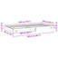 Solid Wood Pine Bed Frame Wooden Bed Base Multi Sizes-1228293356